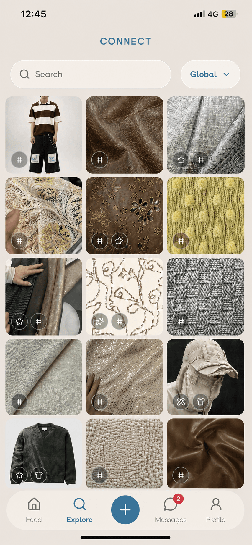 Supplier Explore showing Designer Requests.